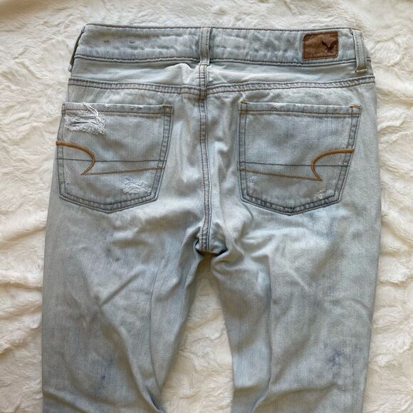 American Eagle Outfitter’s Boy Crop Denim Jeans - Women’s 0 - Picture 4 of 9